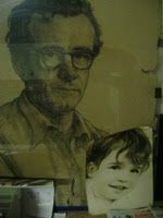 Auto-retrato de Presciliano Silva e foto de Mônica criança.