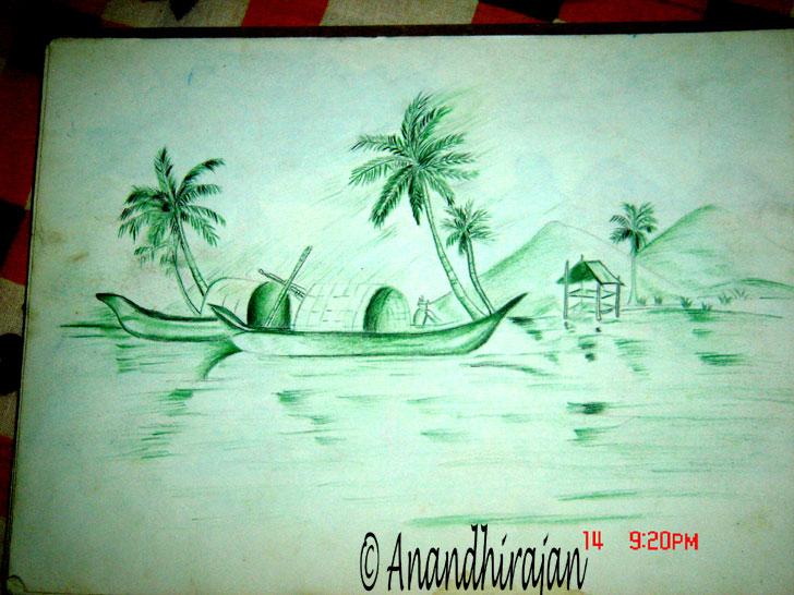pencil shading sceneries