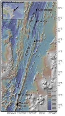 Vent Fields of the Eastern Lau Spreading Center