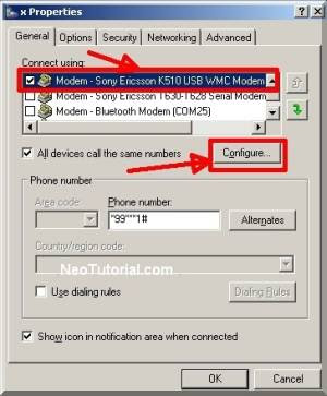 Setting Modem