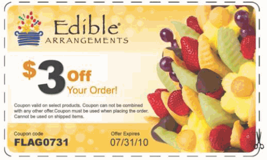 Edible coupons