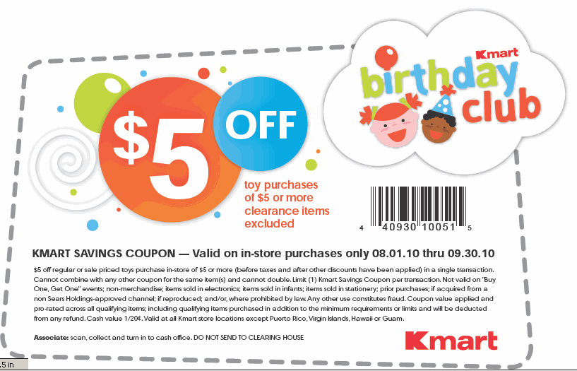 Discount coupons for kmart