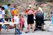 Beach hot dog give away