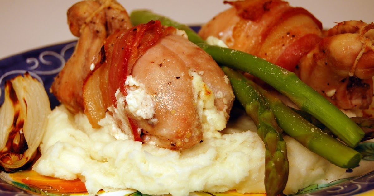 Jamie's Green Kitchen Bacon Wrapped Quail Stuffed with Goat Cheese