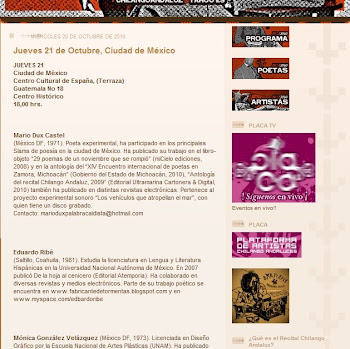 RCA 2010. Sesión del 21 de octubre en el Centro Cultural de España en el blog de la Placa