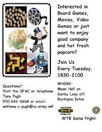 WTB GAME NIGHT EVERY TUESDAY