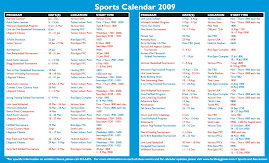 2009 FT BRAGG SPORTS CALENDAR