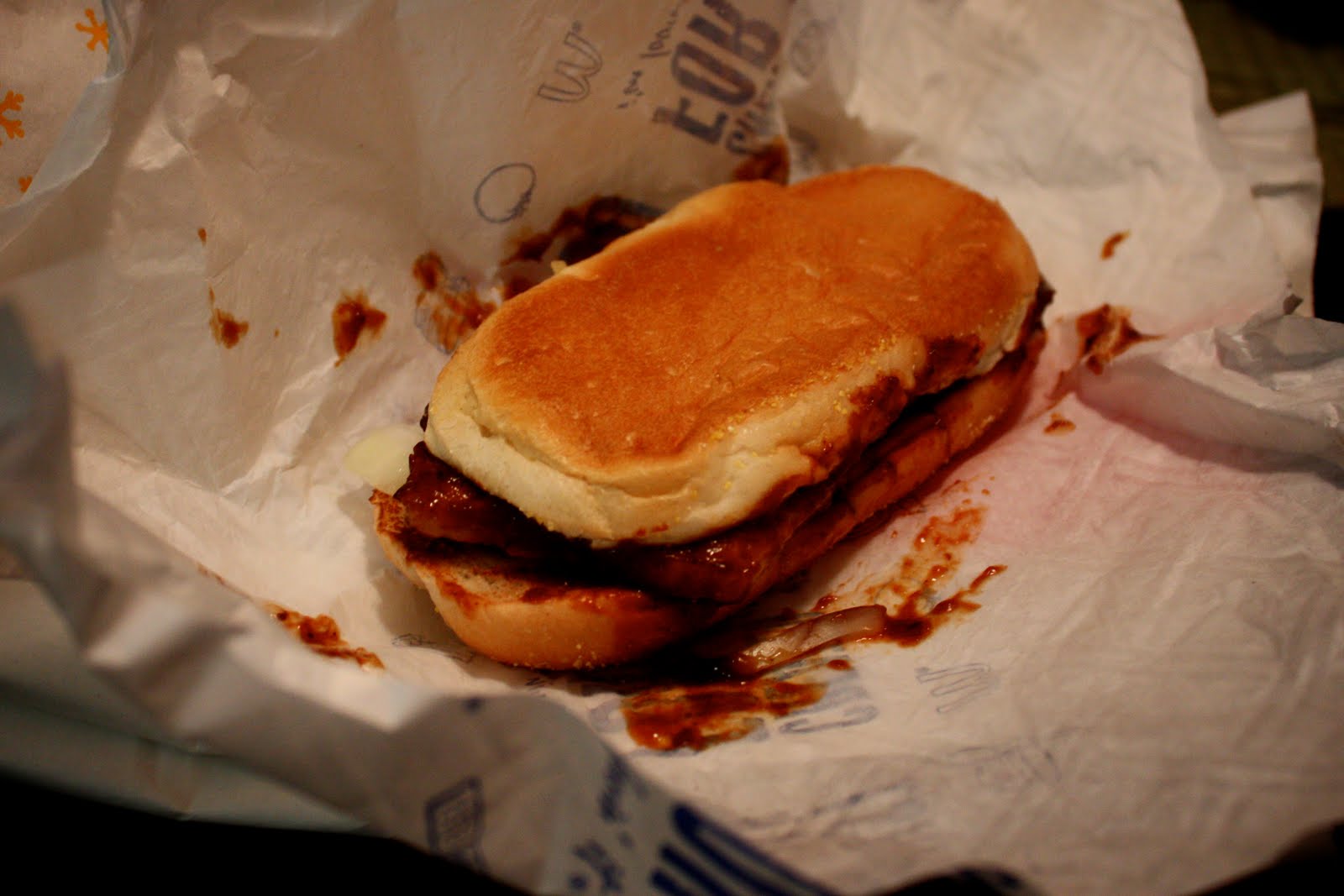 Bologna & Ketchup The McRib Experience (AkA the McSponge)