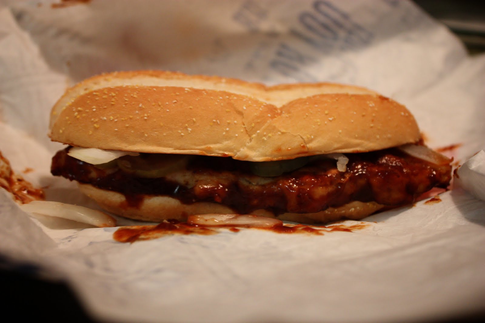 Bologna & Ketchup The McRib Experience (AkA the McSponge)