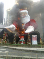 burning Santa