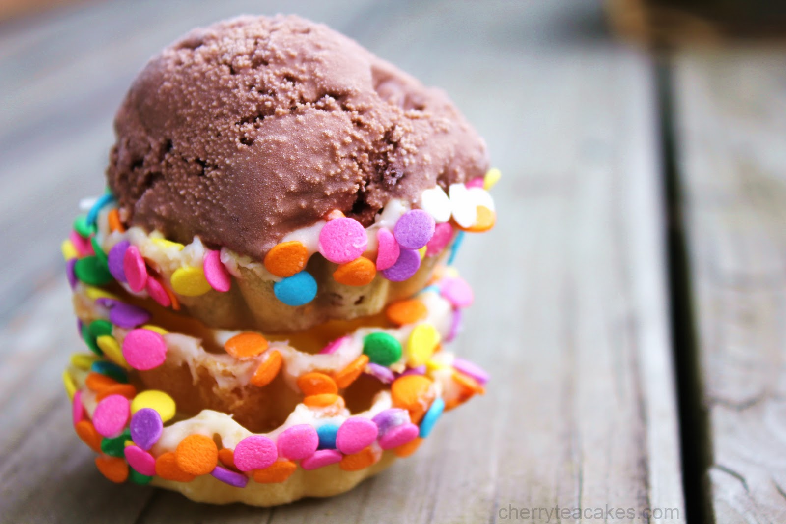 Cherry Tea Cakes Edible Ice Cream Cups