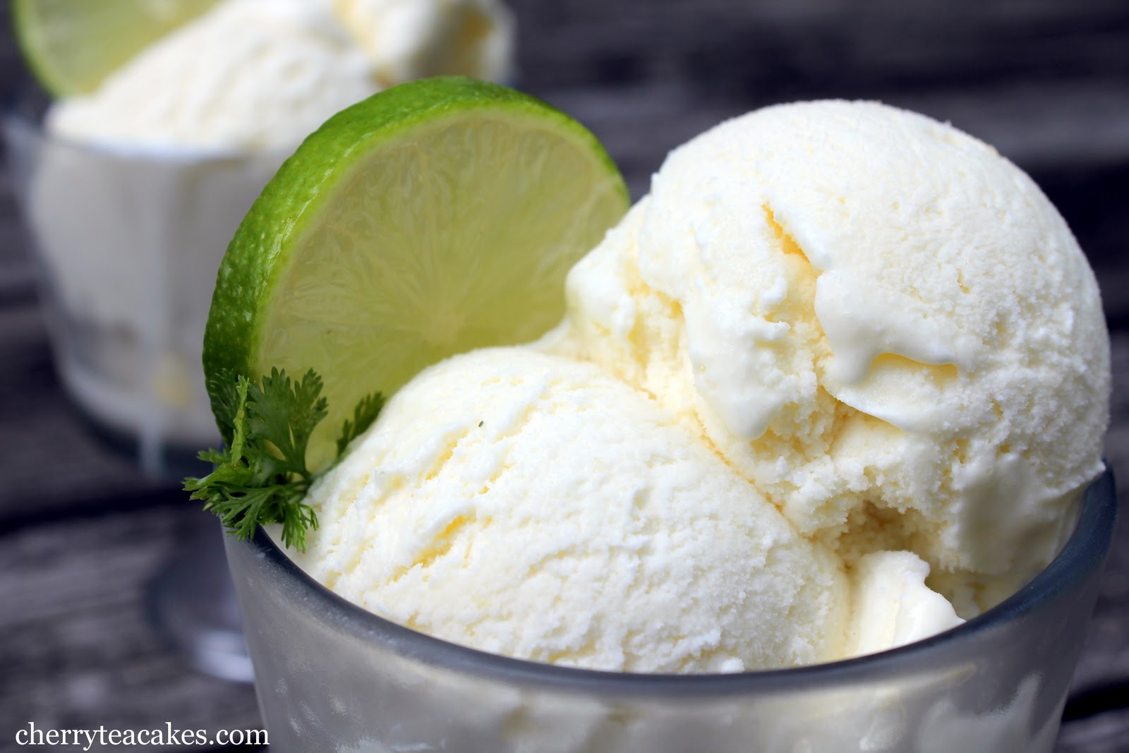 Cherry Tea Cakes Cilantro Lime Ice Cream