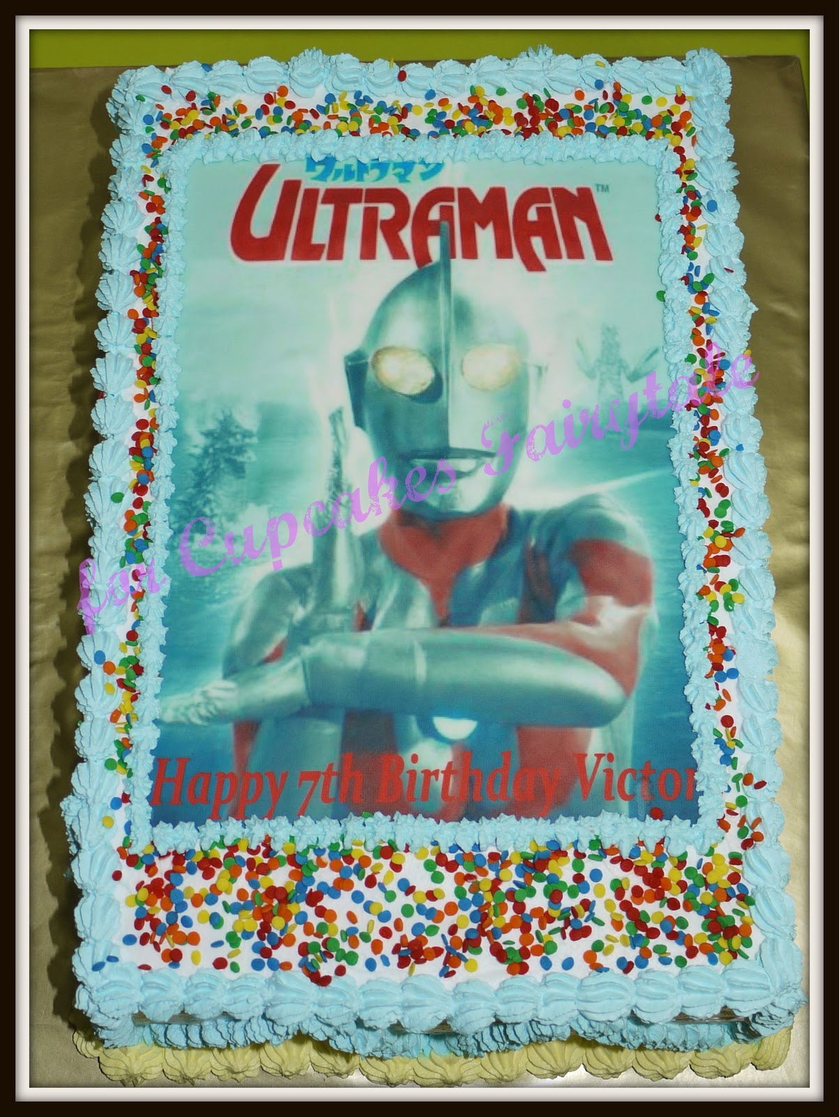 Cupcakes Fairytale VICTOR'S ULTRAMAN BIRTHDAY CAKE Cupcakes Fairytale VICTOR'S ULTRAMAN BIRTHDAY CAKE
