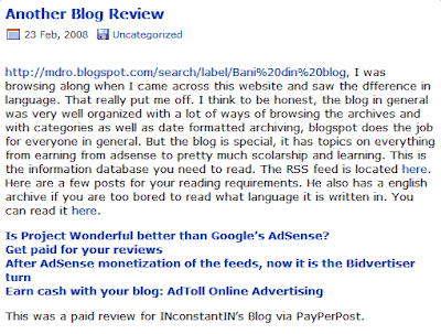 INconstantIN's Blog Review mdro.blogspot.com