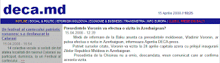 Agenţia independentă de ştiri din Republica Moldova, DECA-press Azerbaigean mdro.blogspot.com