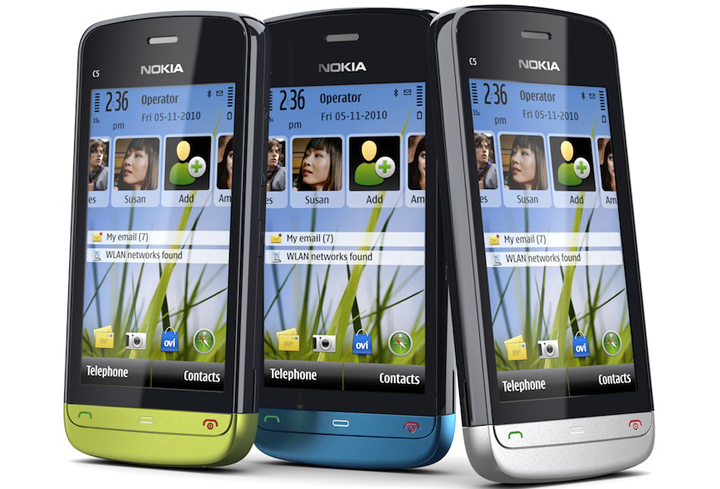 Nokia launches its latest C5-03 handset.Nokia C5-03 is a touchscreen 