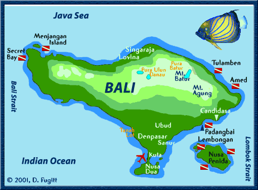Bali Beach Map