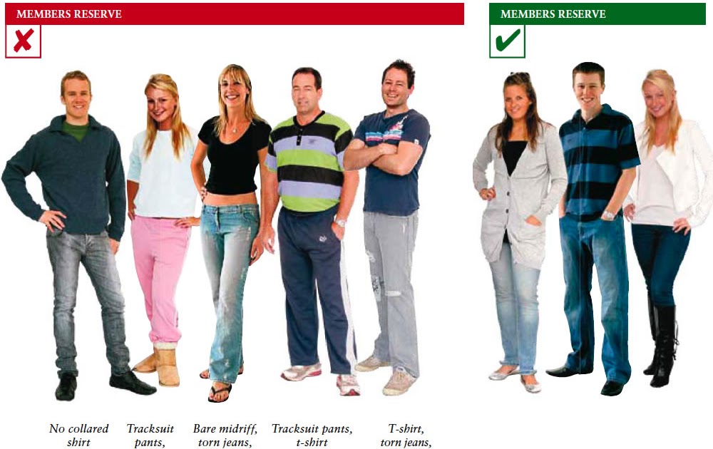 Luke Kowald Dress Standards for Members Reserve at Melbourne Cricket Club