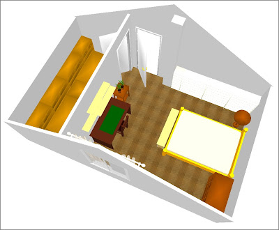 La mia camera da letto in 3d shabby chic interiors Colori da usare x cameretta shabby chic