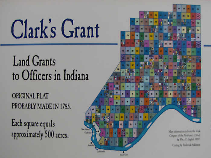 IN DEEDS Rogers Clark's Land Grant In Indiana