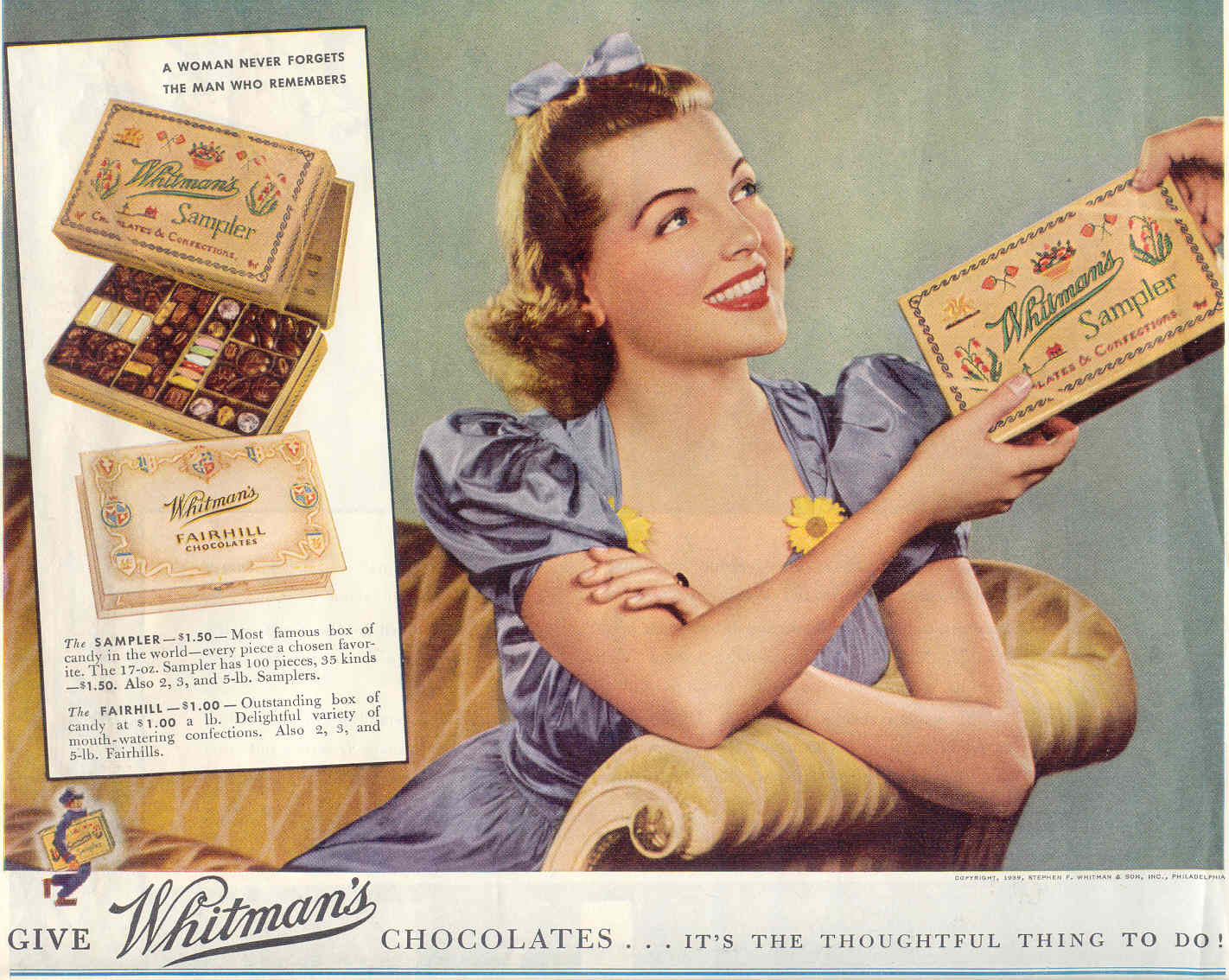 gold country girls Whitman's Chocolates