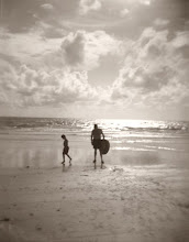 Son and Dad at beach