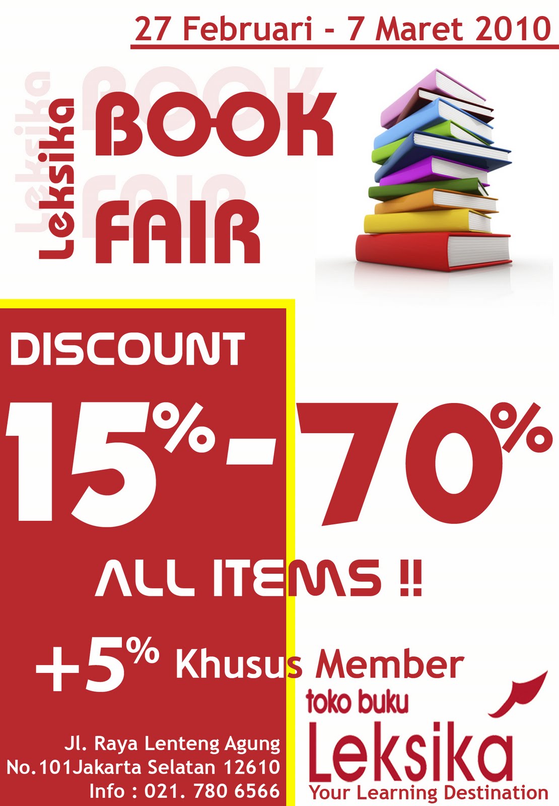 Jasa Desain Brosur Contoh Flyer Promo Toko Buku