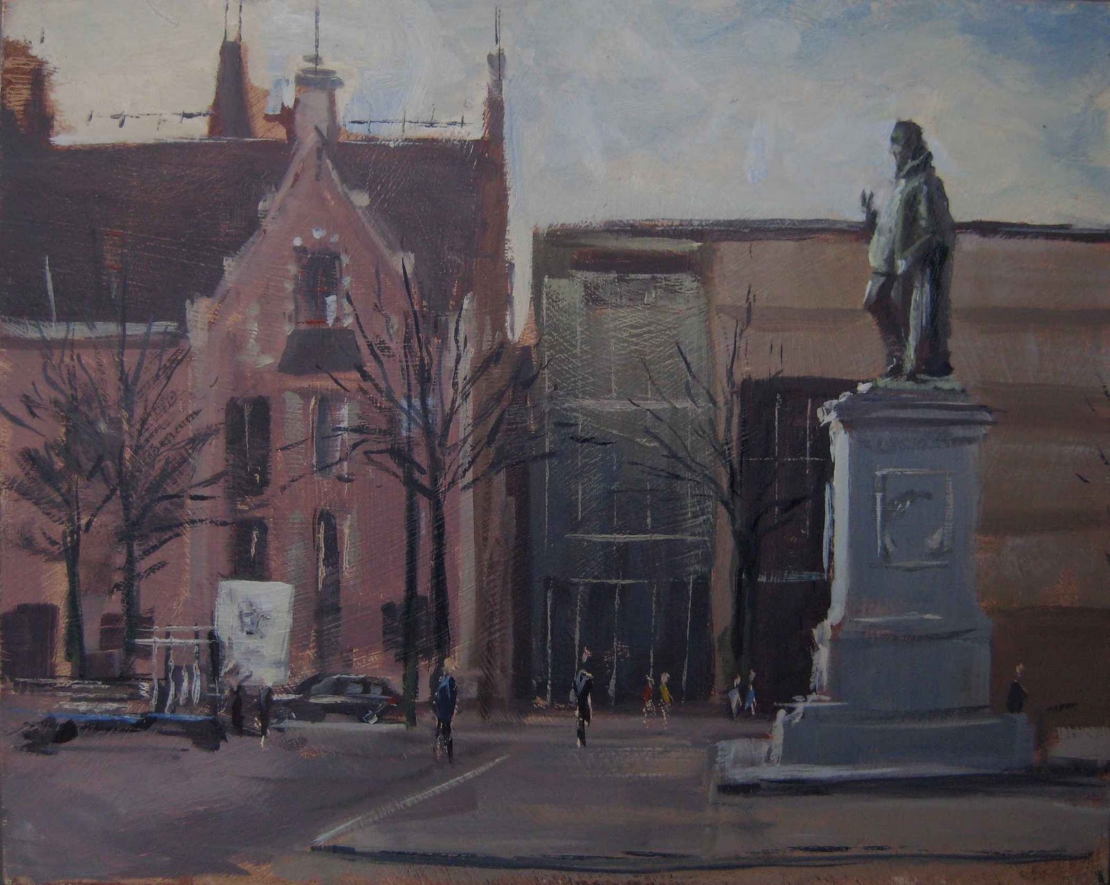 René PleinAir Painting in The Hague. Den Haag, Holland.