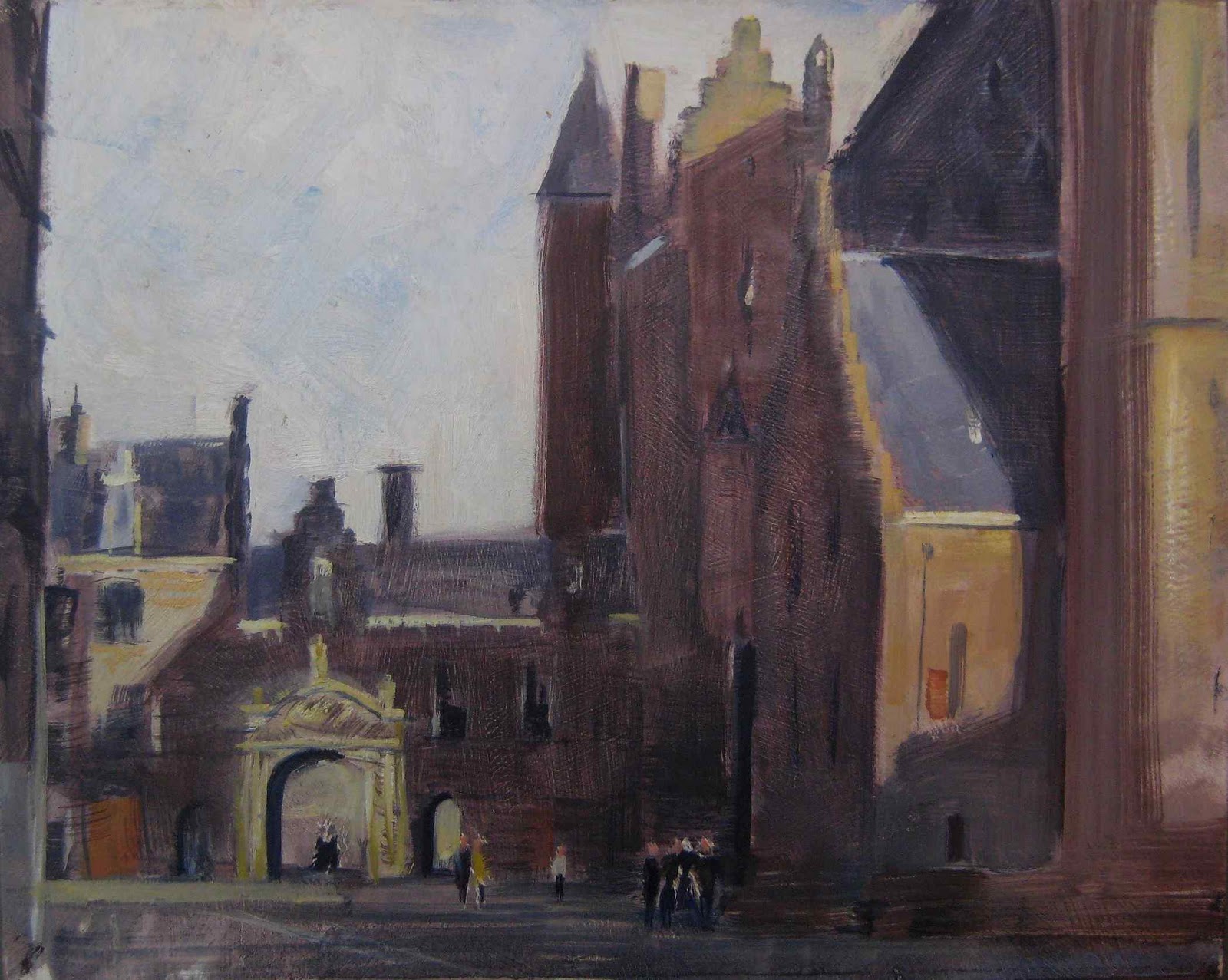 René PleinAir Painting in The Hague. Den Haag, Holland.