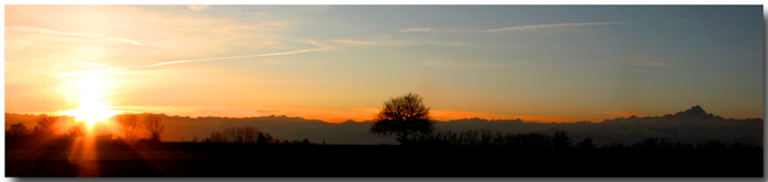 tracce di luce sul... MonViso