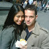 Singer Anggun and Husband in Berlin