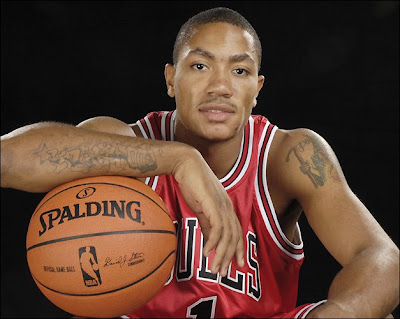 chicago bulls derrick rose dunking. Chicago Bulls PG, Derrick Rose