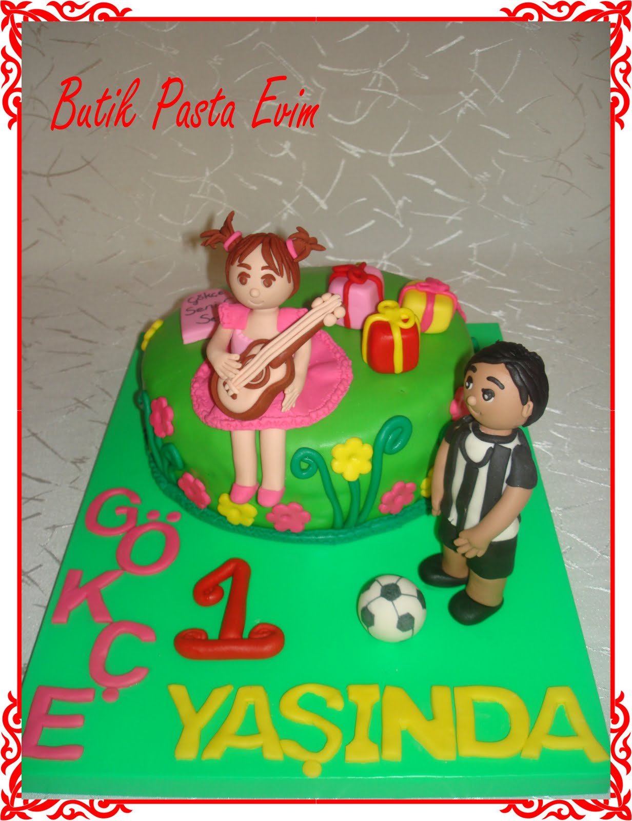 BUTİK PASTA EVİMDENİZLİ Gökçe�nin 1 Yaş Pastası…