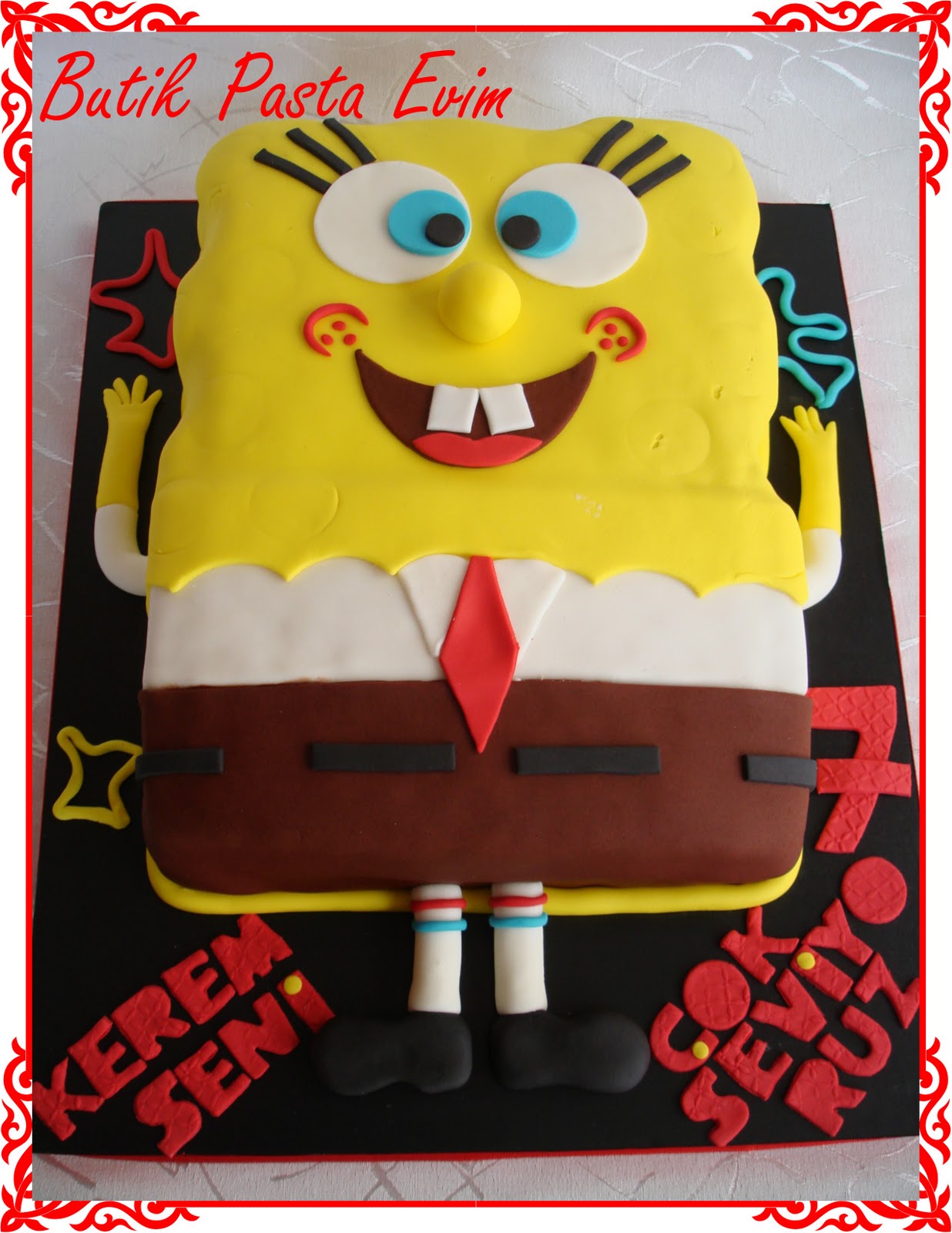 BUTİK PASTA EVİMDENİZLİ Sünger Bob PastaKEREM…