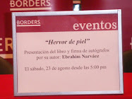 Presentación de Hervor de la piel en Borders