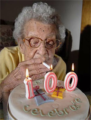 at the age of 100