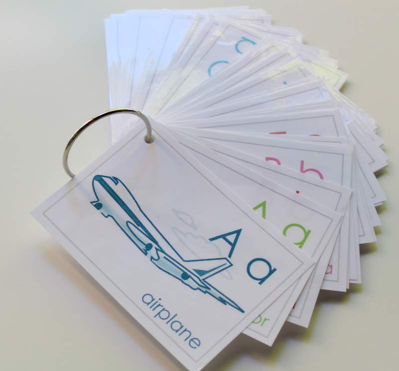 DIY Laminated Alphabet Flashcards The Cottage Mama