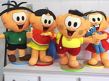 bonecos turma da Mônica