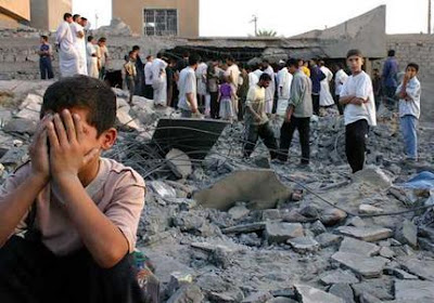 Escombros Irak+guerra+ni%C3%B1os