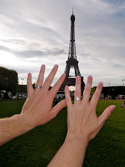 This time in Paris, there is a ring on both of our fingers! :)