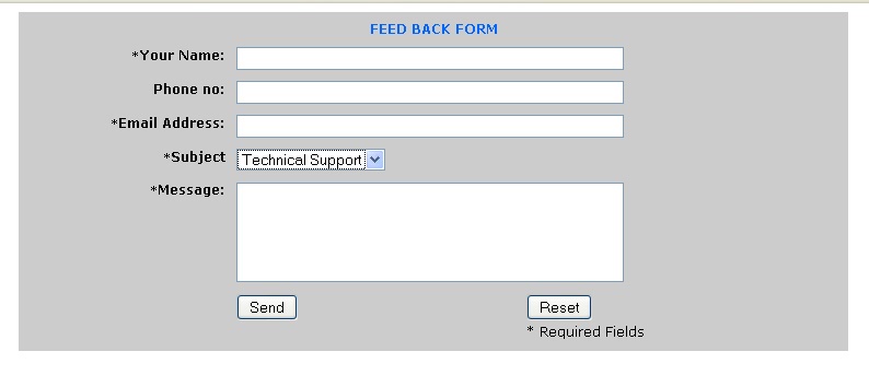 Free PHP Feedback Form