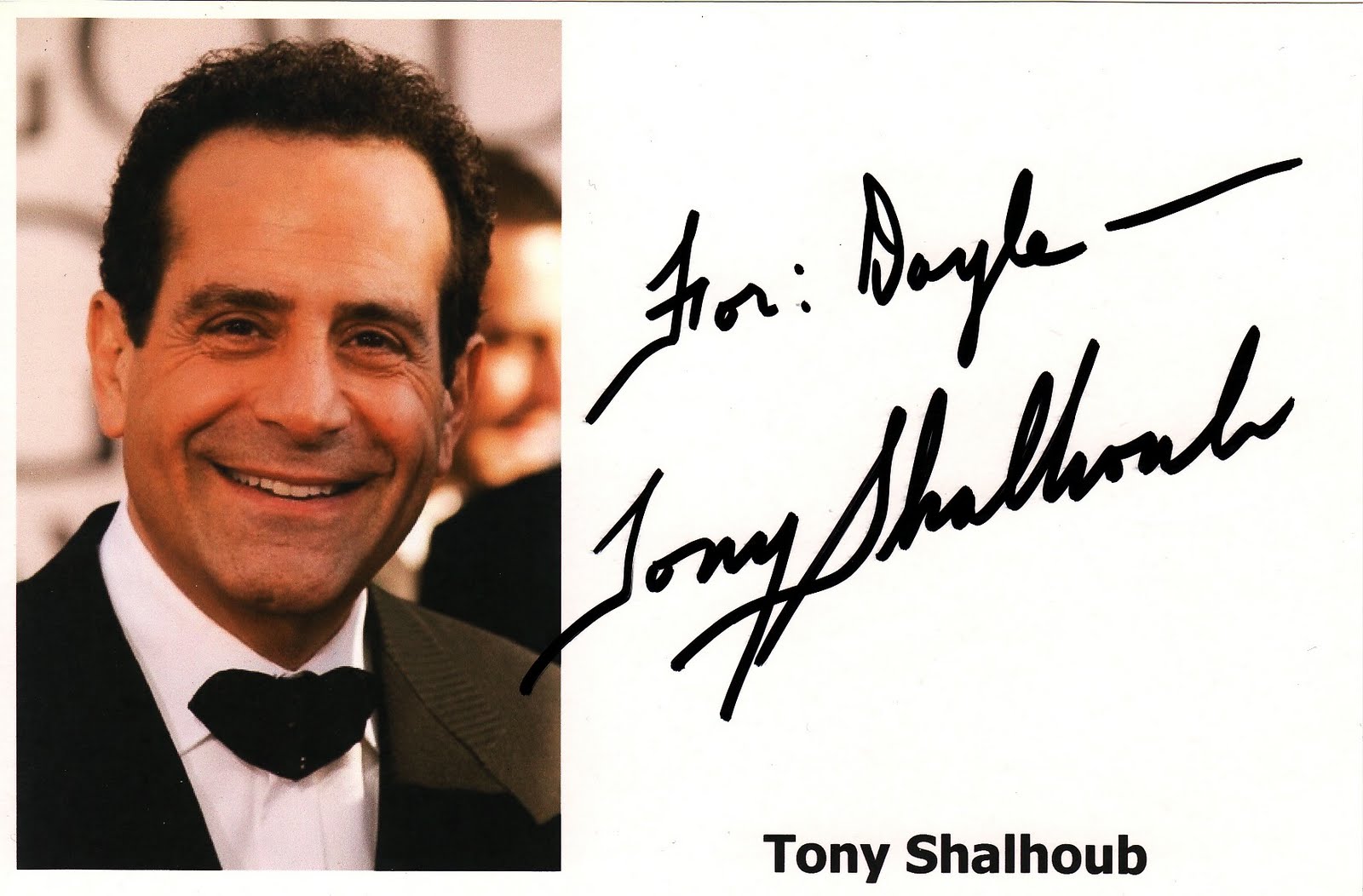 Kiwiautogal’s Autographs: Tony Shalhoub