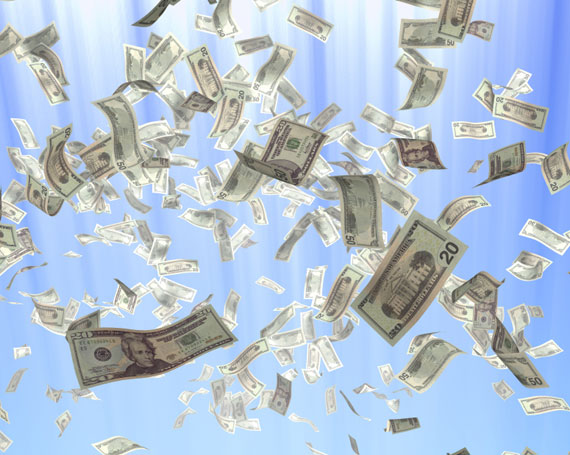 falling english money