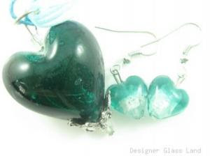 Jade earring + necklace