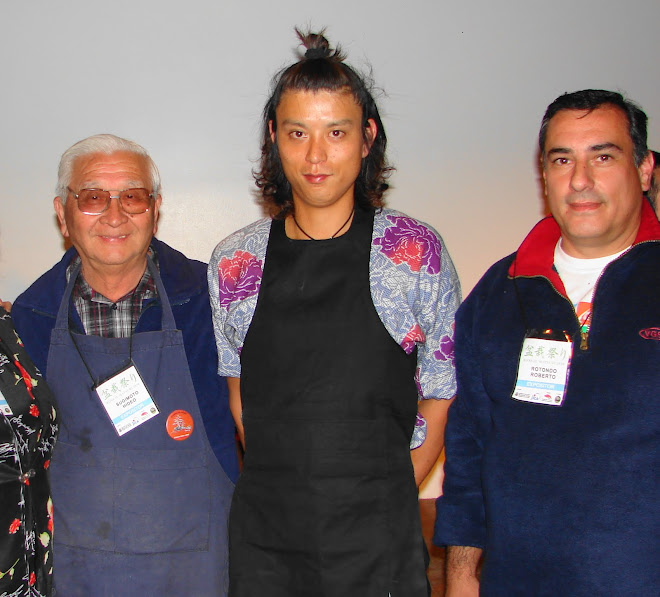 Con el Maestro Masashi Hirao y mi maestro Hideo Sugimoto