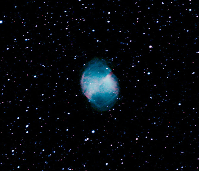 Nebulosa M27 en la constelación de Vulpecula