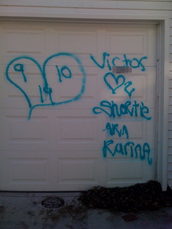 Los Altos Center Adjacent Neighborhoods Lacan Gang Style Graffiti