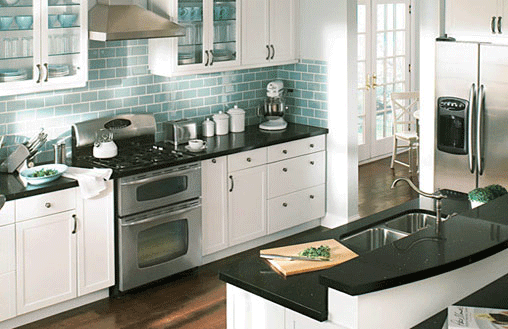 Granite Countertops,Houston Home Remodeling Black and White Kitchen Granite Countertops,Houston Home Remodeling Black and White Kitchen