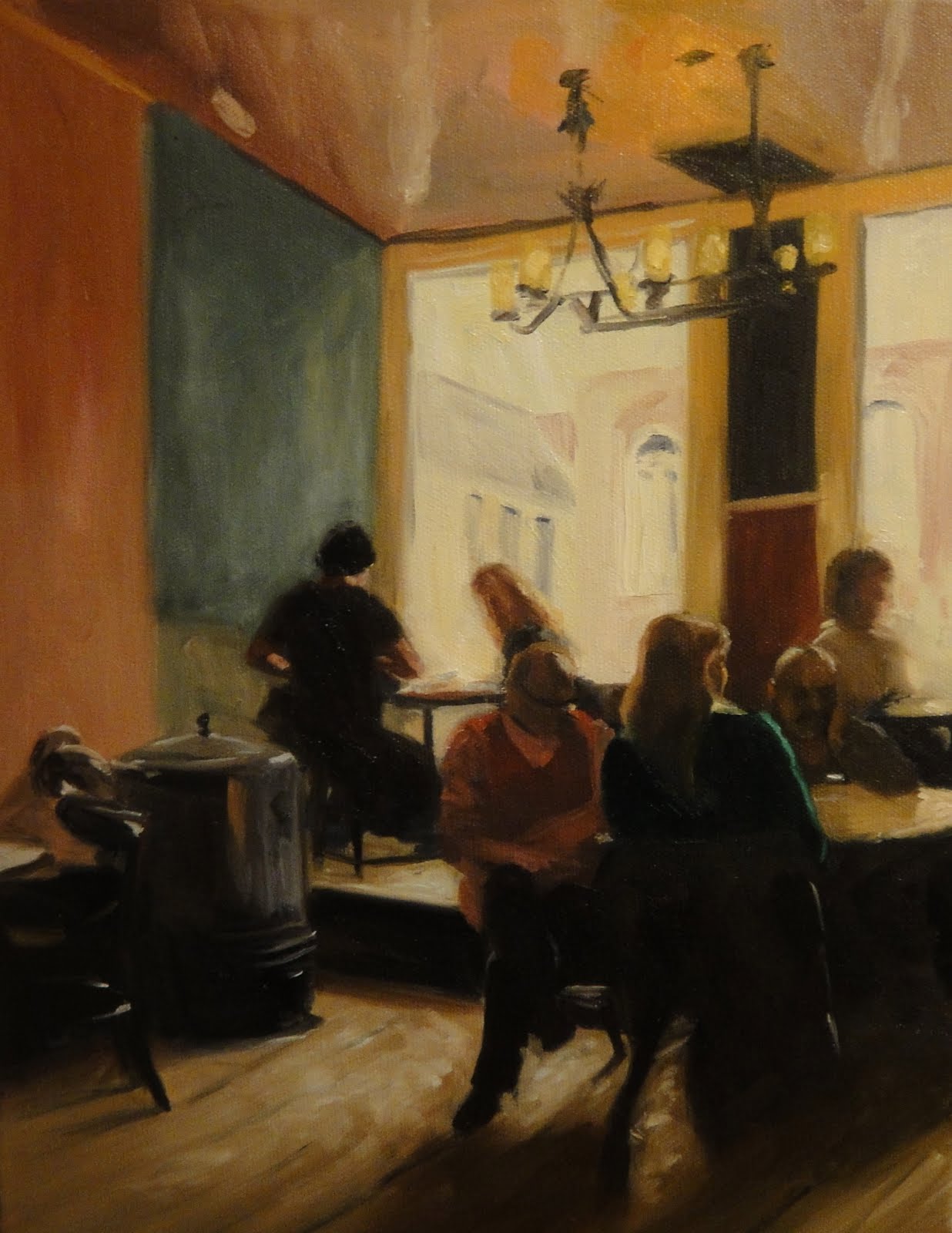 Jonelle Summerfield Oil Paintings "COFFEE SHOP"
