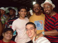J. Magno, eu, Tunico Mamede, Marquinhos PQD e Marcélio no Samba no Sítio